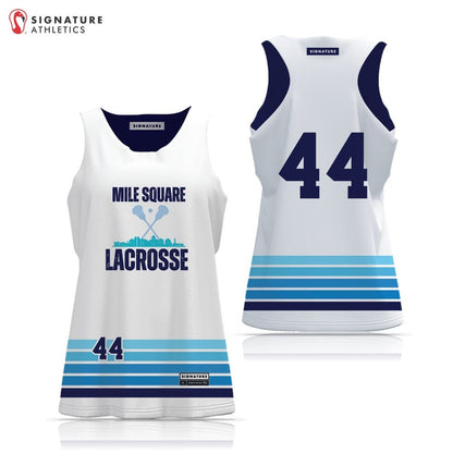 Mile Square LC Women's Player Reversible Pinnie: Mile Square Girls Lacrosse Signature Lacrosse