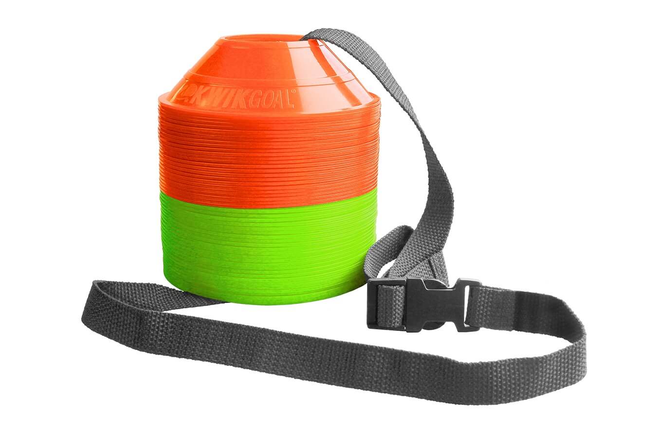 Mini Disc Cone Kit (25/Color/Pack) (Blue/Red) (Yellow/Green) (Hi-Vis Orange/Hi-Vis Green) Strap Cone Carrier Incl. Signature Lacrosse