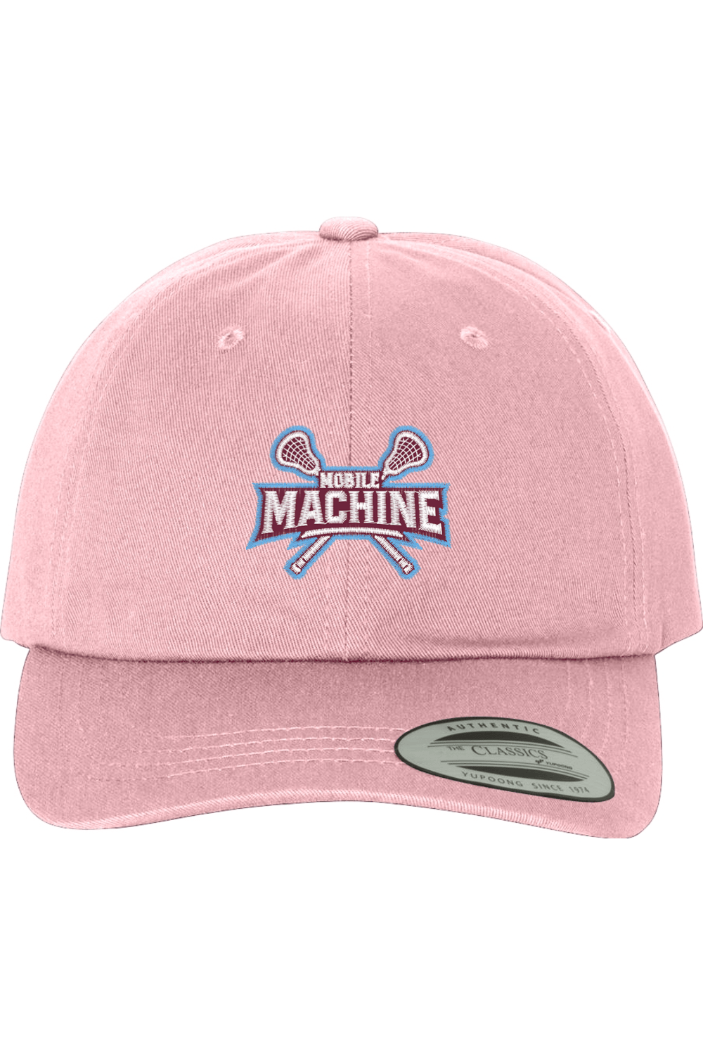 Mobile Machine Lacrosse Embroidered Dad Hat Signature Lacrosse