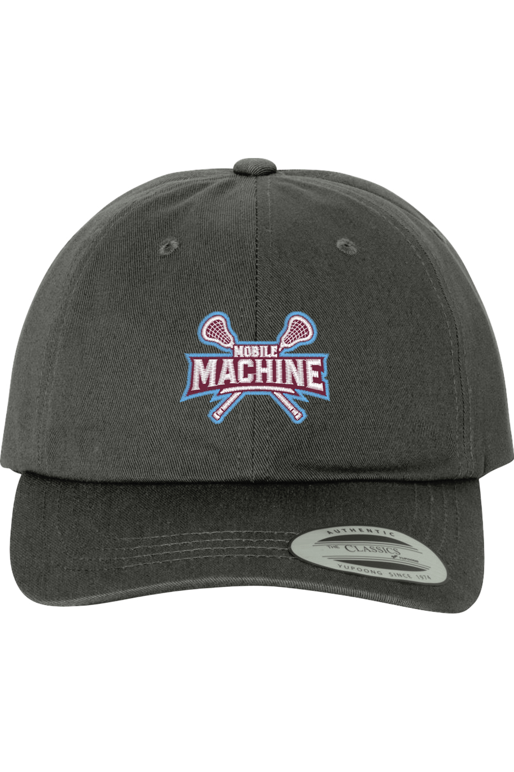 Mobile Machine Lacrosse Embroidered Dad Hat Signature Lacrosse