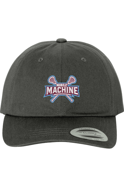 Mobile Machine Lacrosse Embroidered Dad Hat Signature Lacrosse