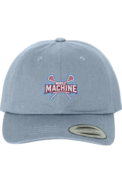 Mobile Machine Lacrosse Embroidered Dad Hat Signature Lacrosse
