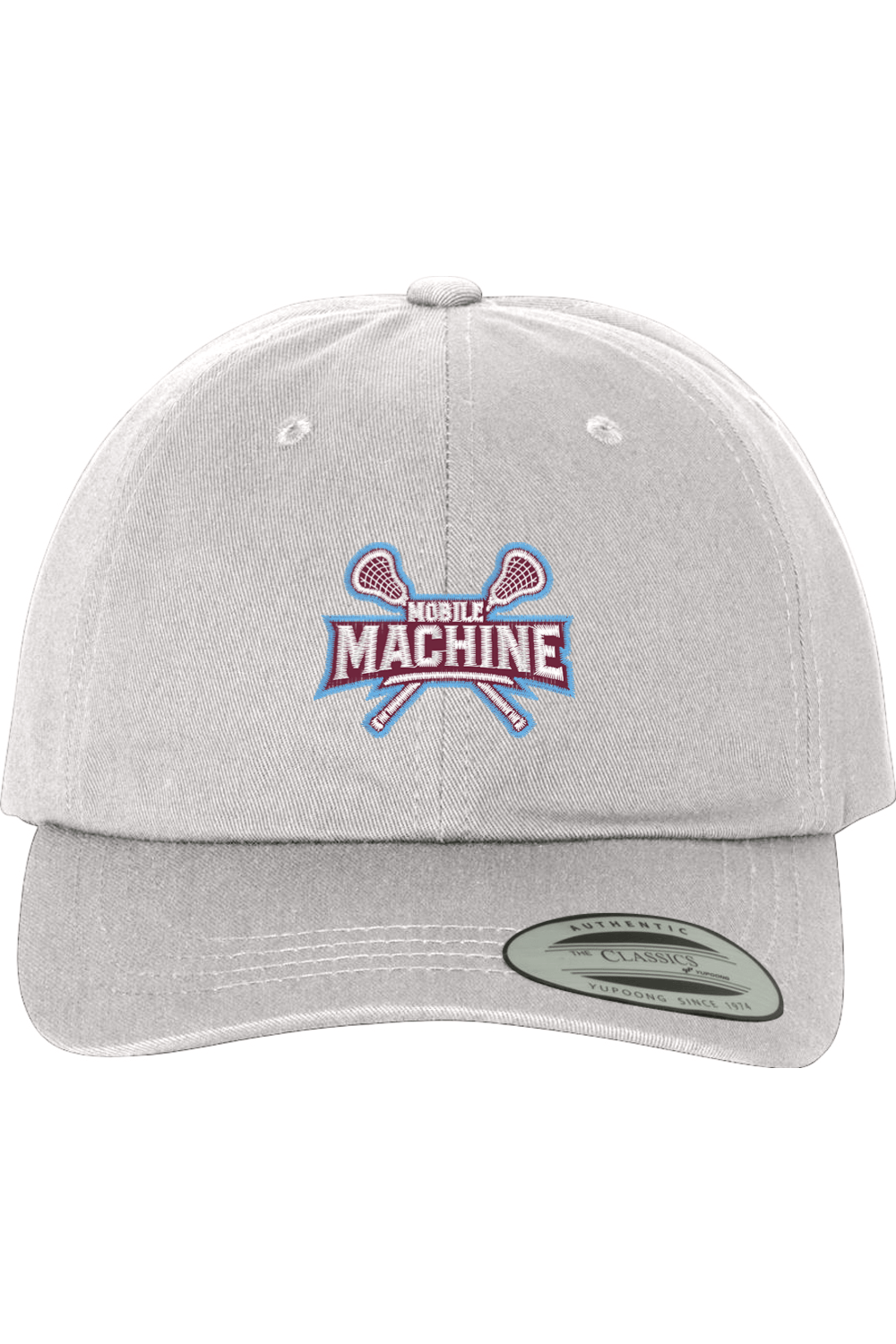 Mobile Machine Lacrosse Embroidered Dad Hat Signature Lacrosse