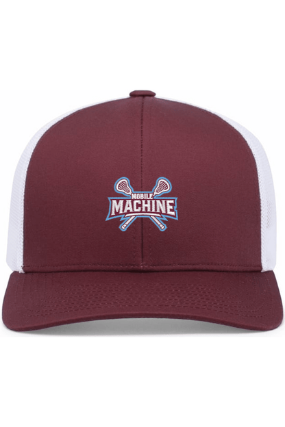 Mobile Machine Lacrosse Embroidered Trucker Hat Signature Lacrosse