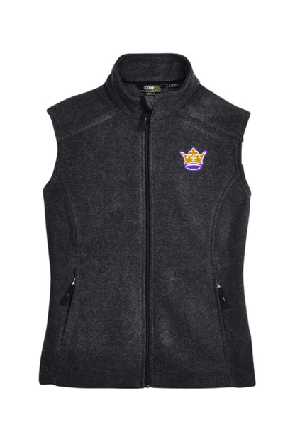 Monarchs Box Lacrosse Core365 Ladies' Journey Fleece Vest Signature Lacrosse