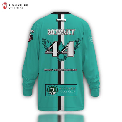 Monart Soccer Club Men's Player Long Sleeve Tech Tee Teal Signature Lacrosse