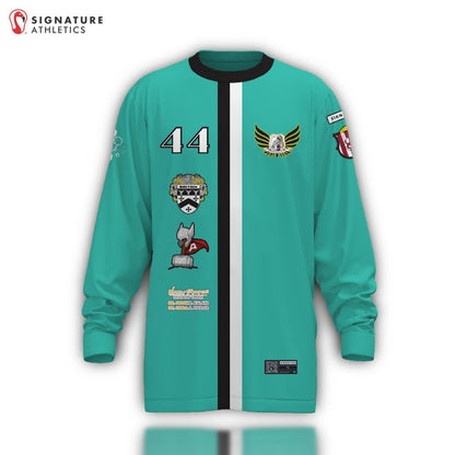 Monart Soccer Club Men's Player Long Sleeve Tech Tee Teal Signature Lacrosse
