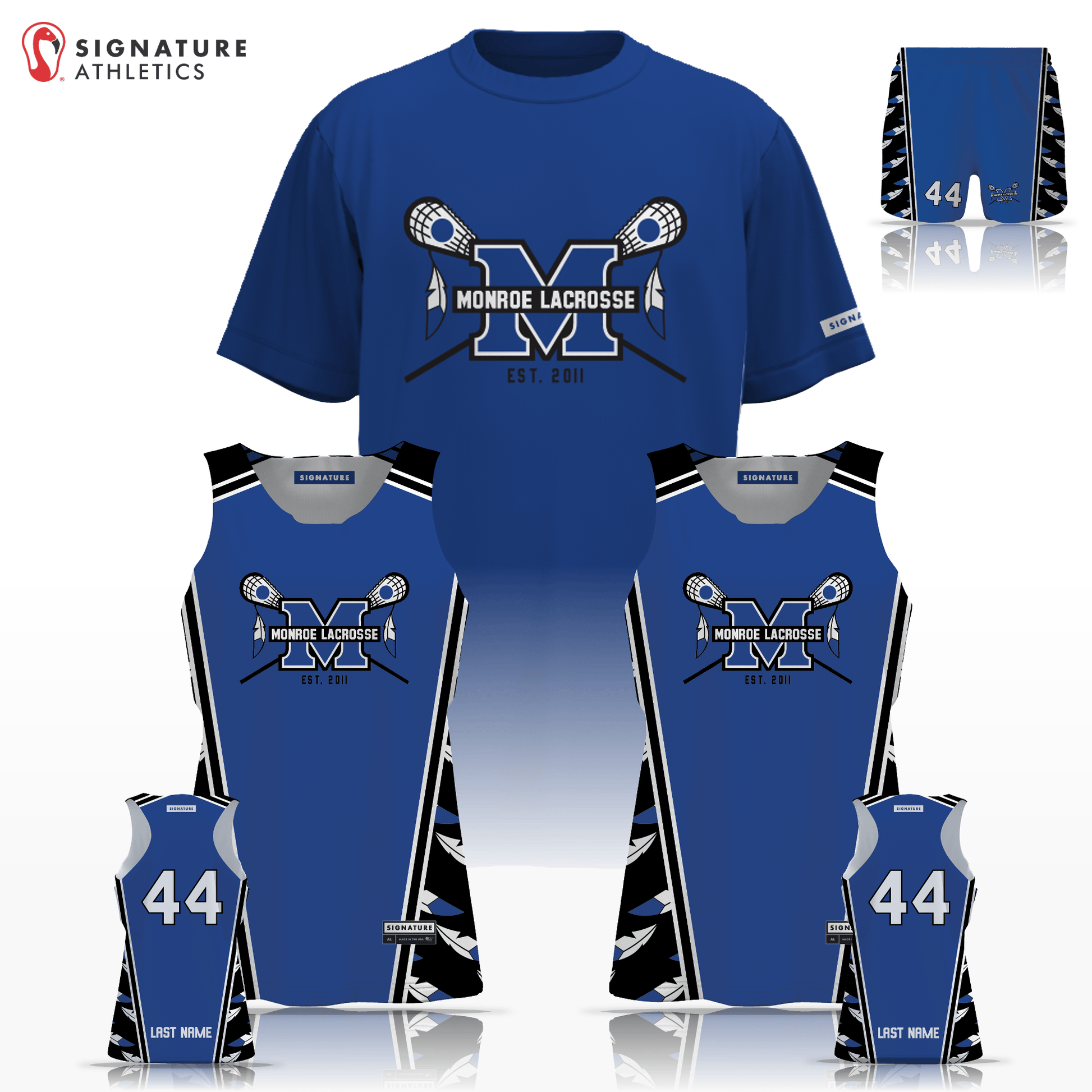 Monroe Braves Lacrosse Women's 3 Piece Player Package Signature Lacrosse