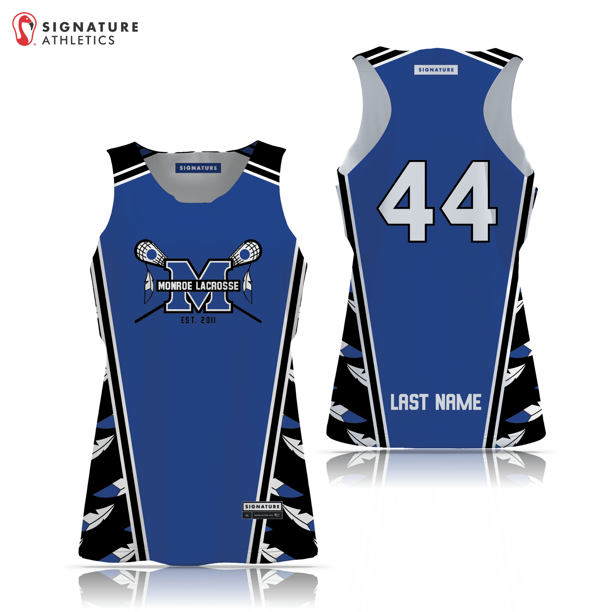 Monroe Braves Lacrosse Women's 3 Piece Player Package Signature Lacrosse