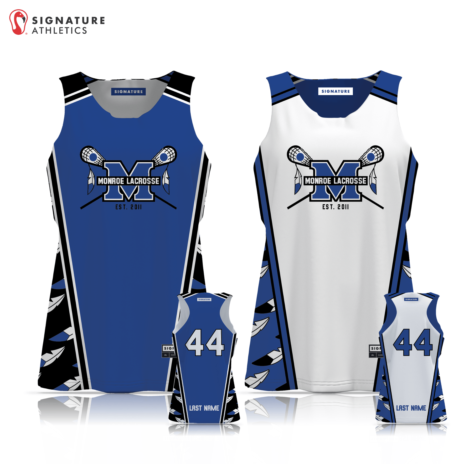 Monroe Braves Lacrosse Women's 3 Piece Player Package Signature Lacrosse