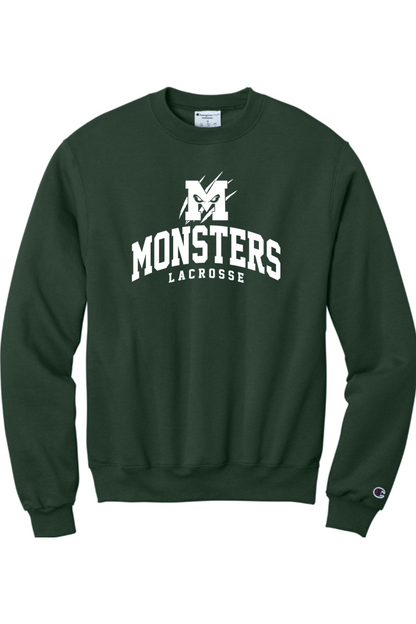 MONSTERS LACROSSE Champion Adult Powerblend Crewneck Sweatshirt Signature Lacrosse