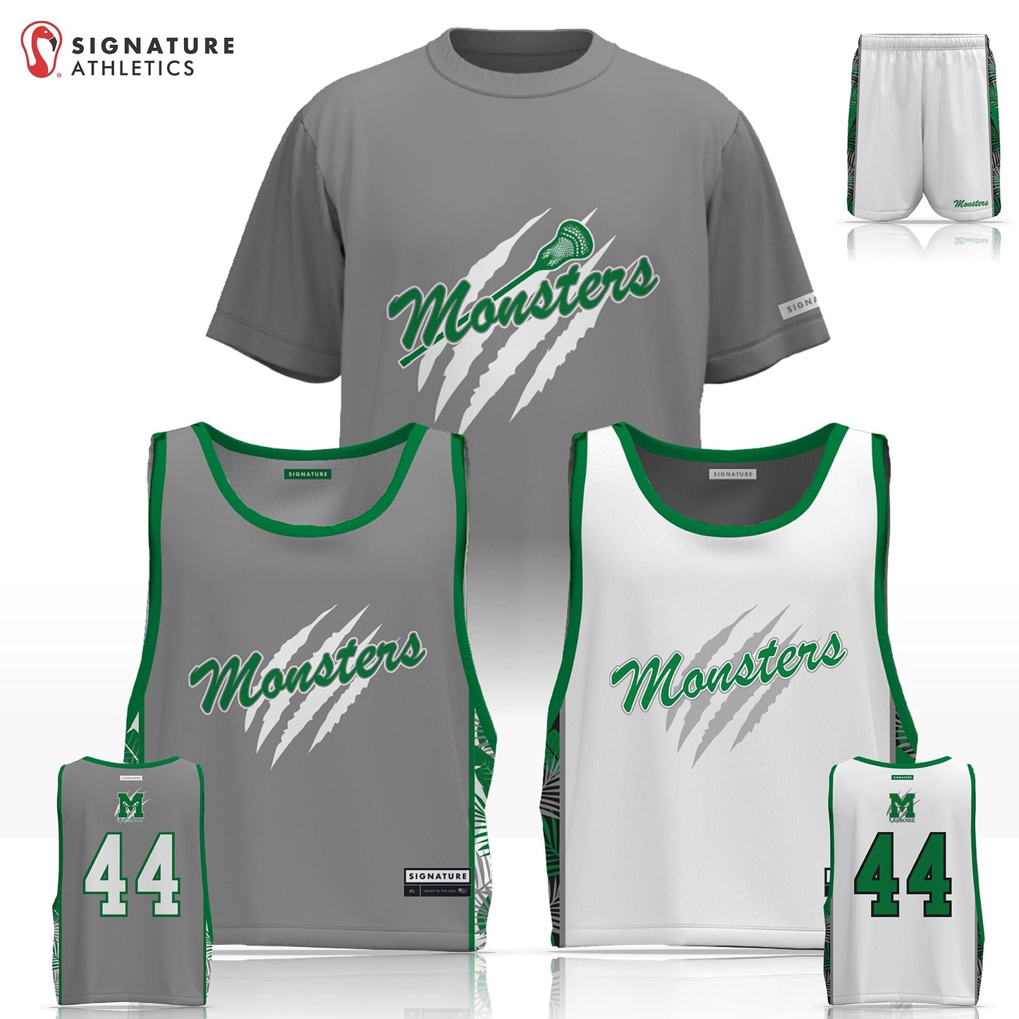 Monsters Lacrosse Men's 3 Piece Player Package: Monsters Signature Lacrosse