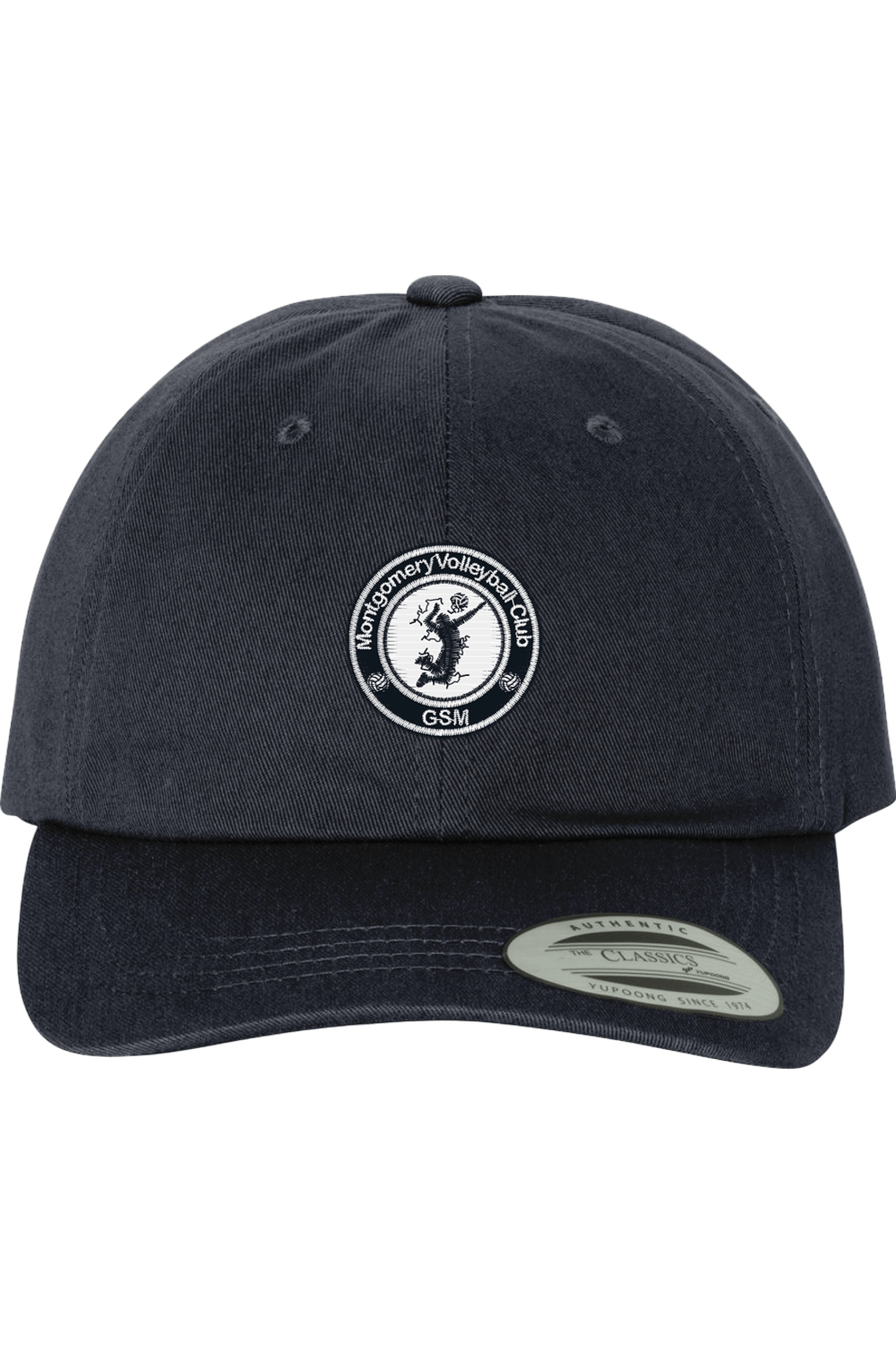 Montgomery Volleyball Embroidered Dad Hat Signature Lacrosse