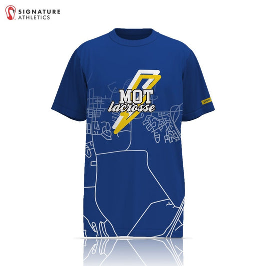 MOT Lacrosse Men's Player Short Sleeve Tech Tee Blueprint: MOT Lacrosse Signature Lacrosse
