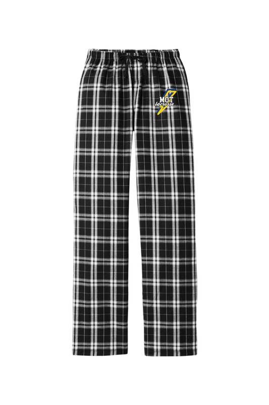 MOT YLC Adult Women's Flannel Plaid Pants Signature Lacrosse