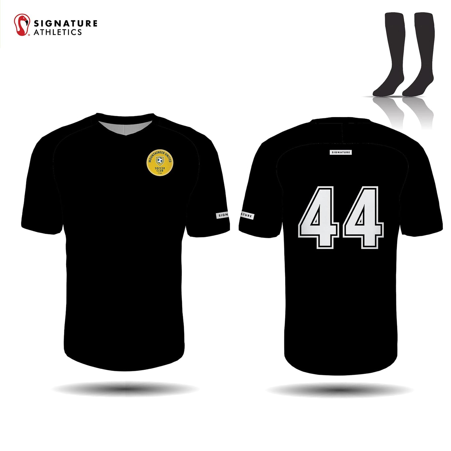 Mountain United Black Men's 2 Piece Player Game Package: Fitzpatrick FC Signature Lacrosse