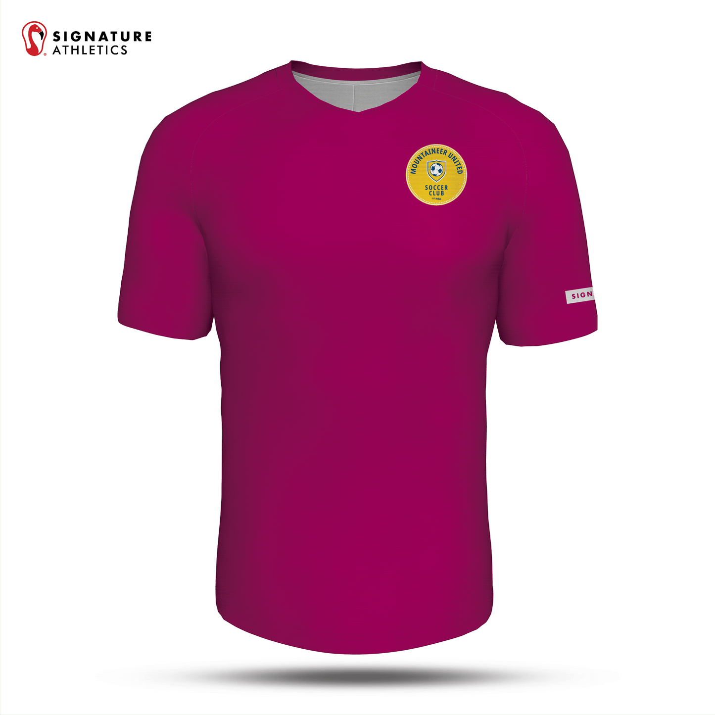 Mountain United Maroon Men's Soccer Game Jersey: Rockets Signature Lacrosse