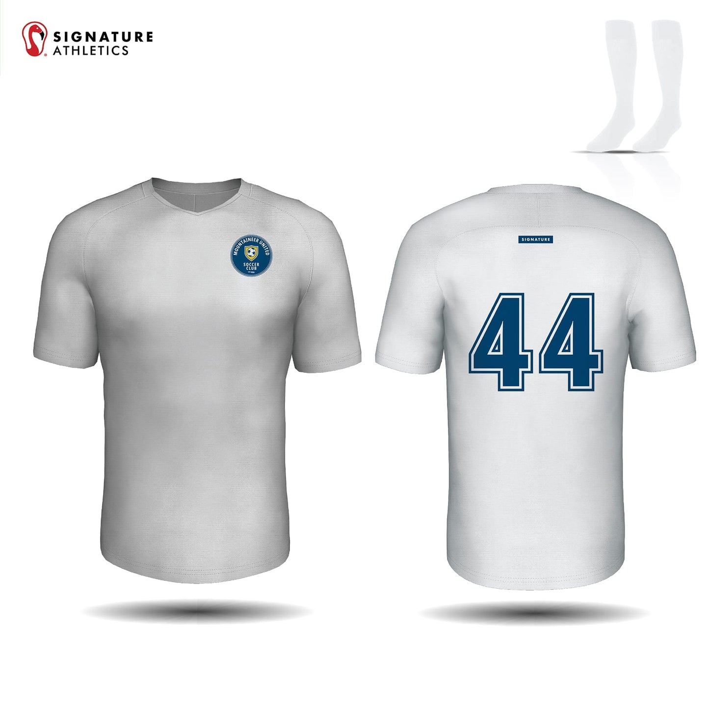 Mountain United White Men's 2 Piece Player Game Package: Beercelona Signature Lacrosse