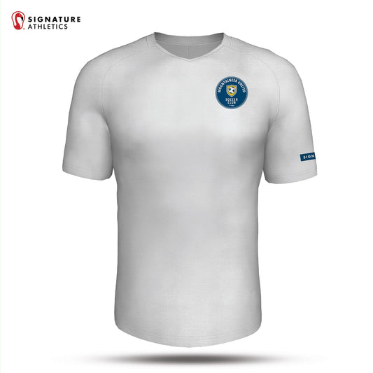 Mountain United White Men's Soccer Game Jersey: Beercelona Signature Lacrosse