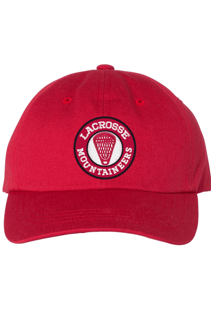 Mountaineers Lacrosse Embroidered Dad Hat Signature Lacrosse