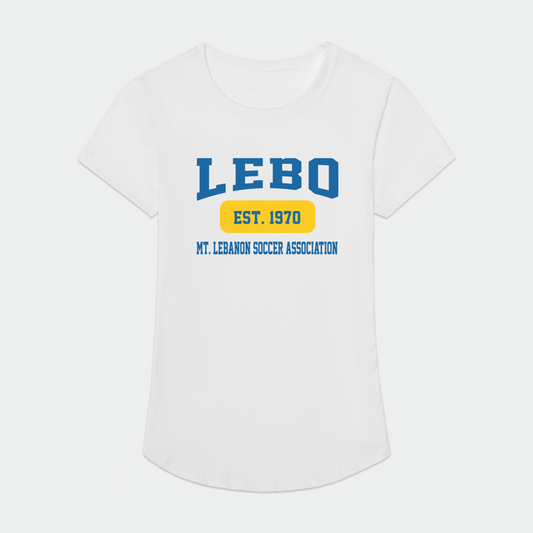 Mt Lebanon Soccer Association Adult Women's Sport T-Shirt Signature Lacrosse