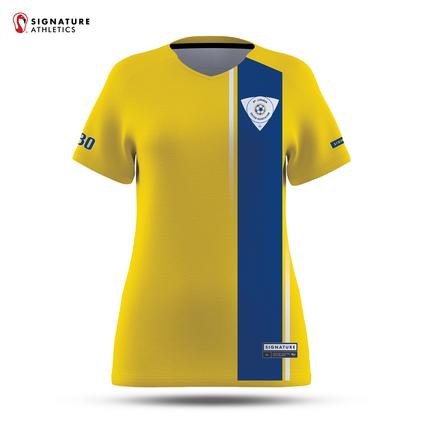 Mt. Lebanon Women's Player Soccer Game Jersey (Light): U9 - Birth Year 2016 Signature Lacrosse