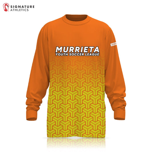 Murrieta Orange/Yellow Long Sleeve Goalie Tech Tee Signature Lacrosse