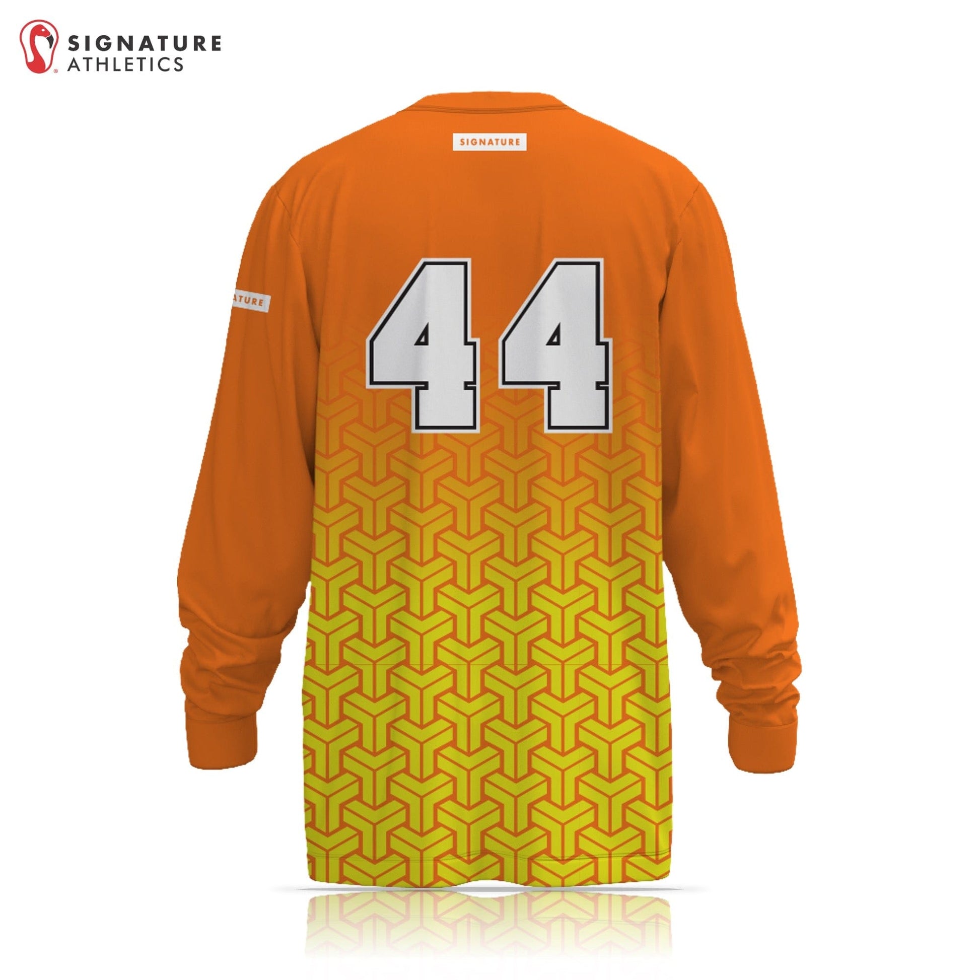 Murrieta Orange/Yellow Long Sleeve Goalie Tech Tee Signature Lacrosse