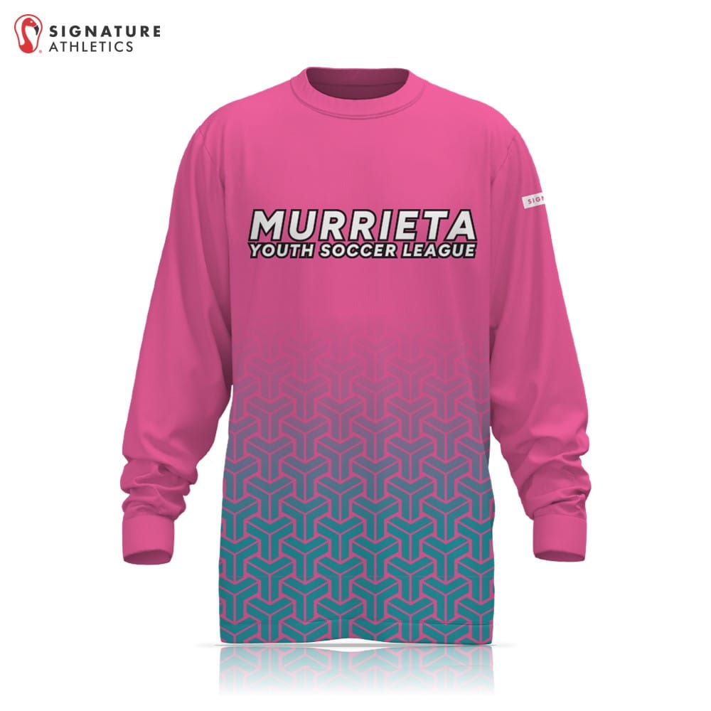 Murrieta Pink/Teal Long Sleeve Goalie Tech Tee Signature Lacrosse