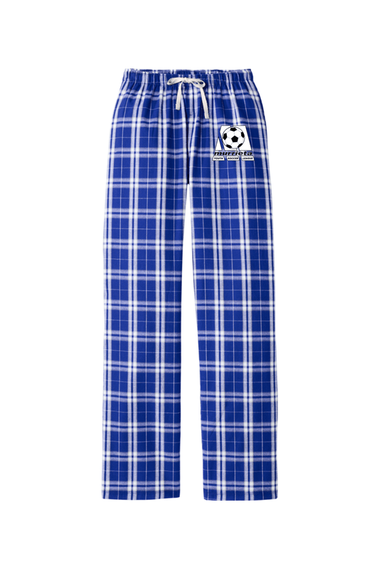 Murrieta Youth Soccer Adult Women's Flannel Plaid Pants Signature Lacrosse
