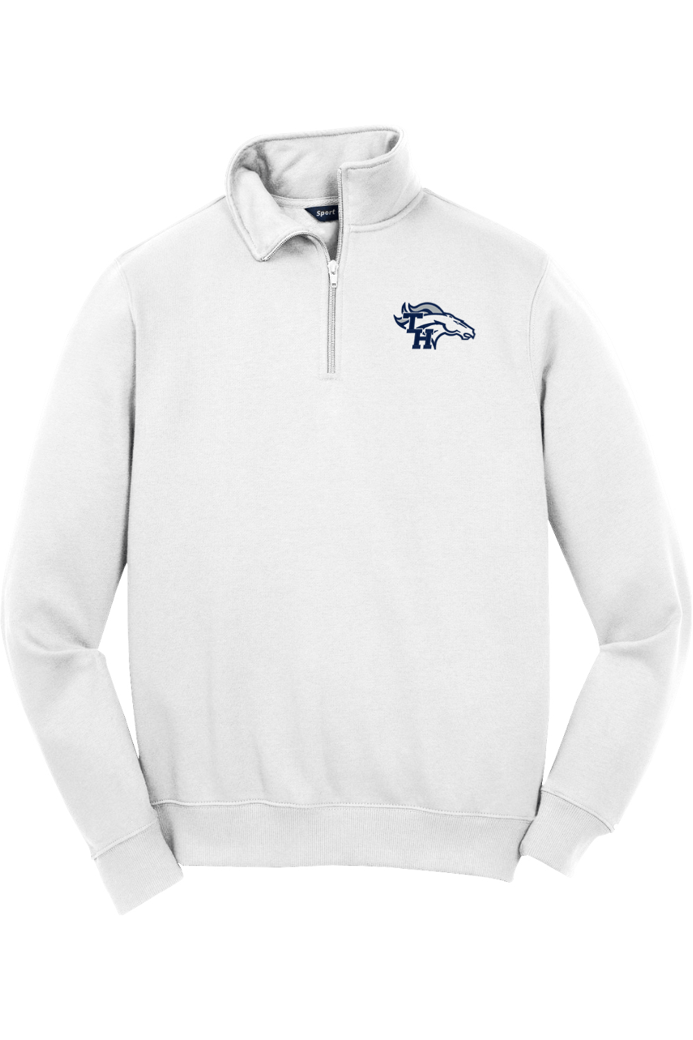 Mustang Lacrosse Adult Embroidered Quarter-Zip Pullover Signature Lacrosse