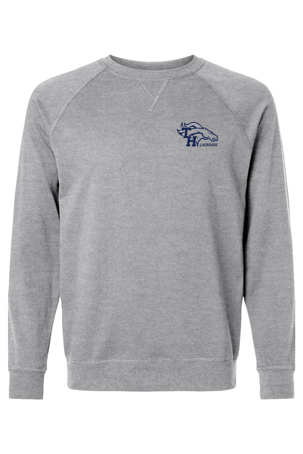 Mustang Lacrosse Adult Heavyweight Raglan Long Sleeve Signature Lacrosse