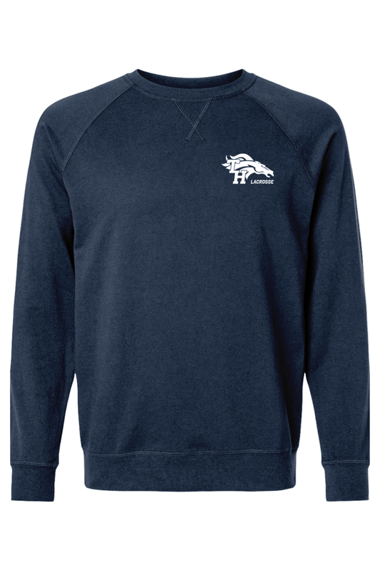 Mustang Lacrosse Adult Heavyweight Raglan Long Sleeve Signature Lacrosse