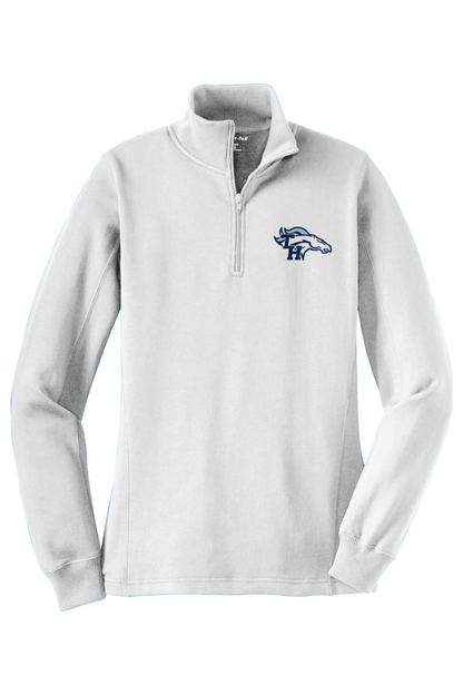 Mustang Lacrosse Adult Women's Embroidered Quarter-Zip Pullover Signature Lacrosse