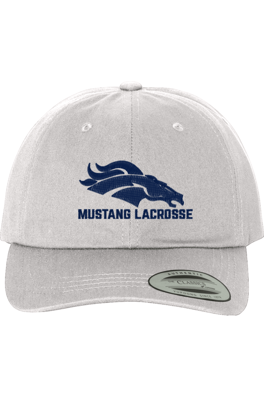 Mustang Lacrosse Embroidered Dad Hat Signature Lacrosse