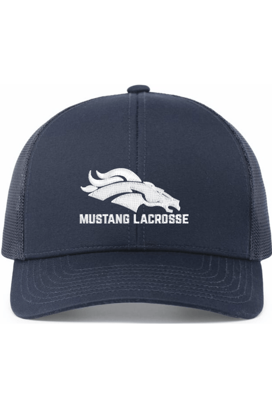 Mustang Lacrosse Embroidered Trucker Hat Signature Lacrosse