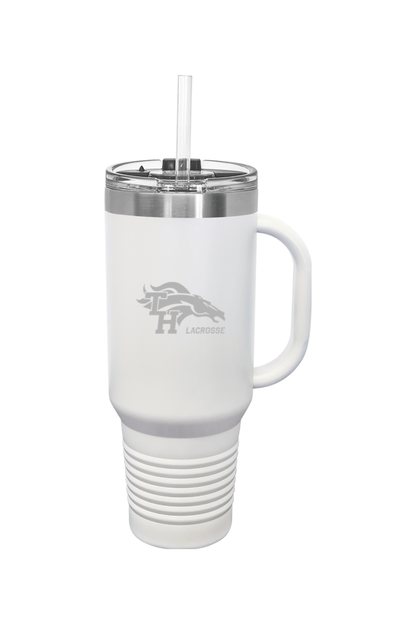 Mustang Lacrosse Insulated Travel Mug Signature Lacrosse