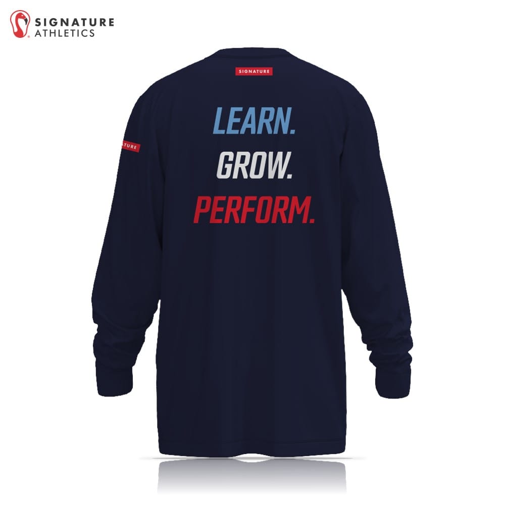 Nashville Lacrosse Academy Navy Long Sleeve Tech Tee Signature Lacrosse