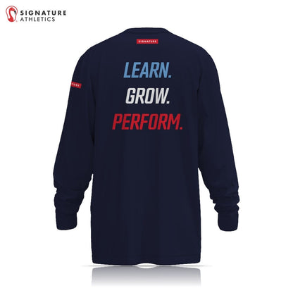 Nashville Lacrosse Academy Navy Long Sleeve Tech Tee Signature Lacrosse