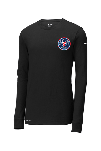 Nashville Lacrosse Nike Dri-FIT Cotton/Poly Long Sleeve Tee Signature Lacrosse