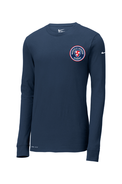 Nashville Lacrosse Nike Dri-FIT Cotton/Poly Long Sleeve Tee Signature Lacrosse