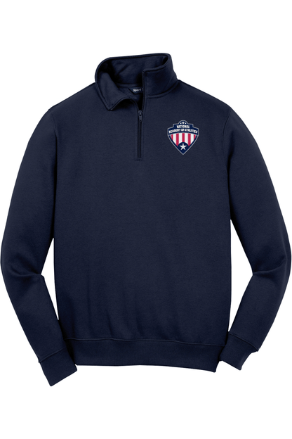 National Academy Adult Embroidered Quarter-Zip Pullover Signature Lacrosse