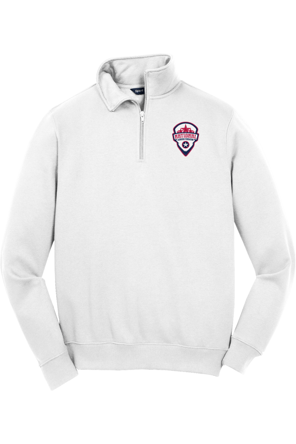 National Lacrosse Federation Adult Embroidered Quarter-Zip Pullover Signature Lacrosse