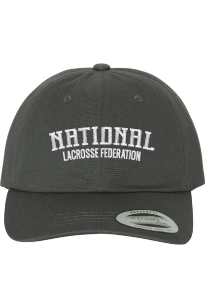 National Lacrosse Federation Embroidered Dad Hat Signature Lacrosse