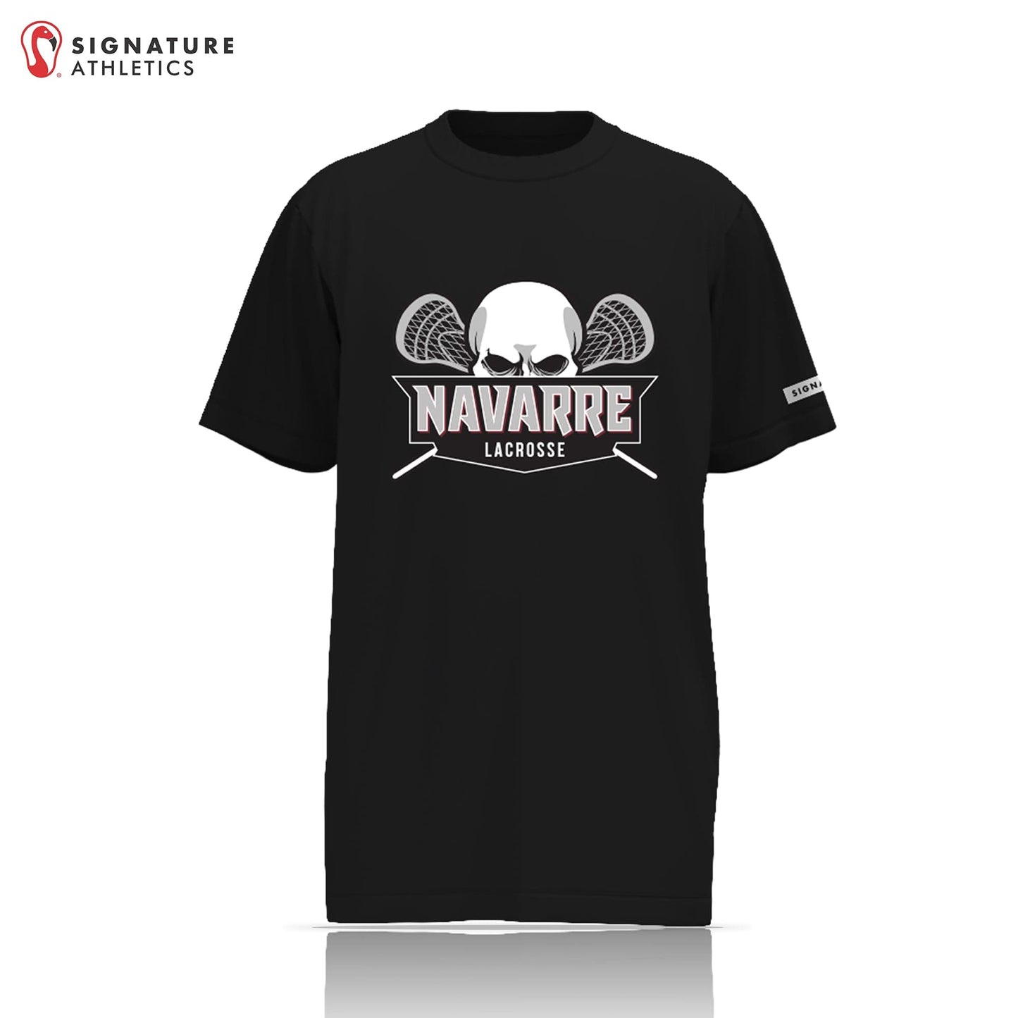 Navarre Lacrosse Short Sleeve Tech Tee: Navarre Lacrosse Signature Lacrosse