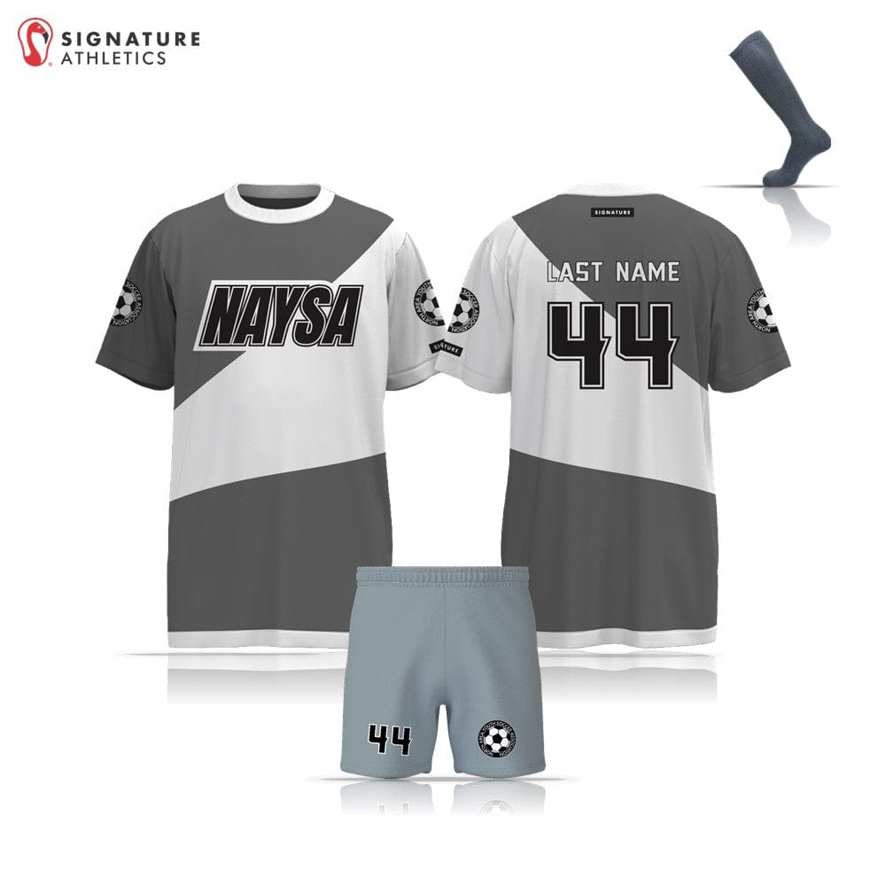 NAYSA Boy's Gray 3 Piece Youth Package Signature Lacrosse