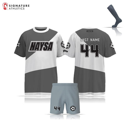 NAYSA Boy's Gray 3 Piece Youth Package Signature Lacrosse