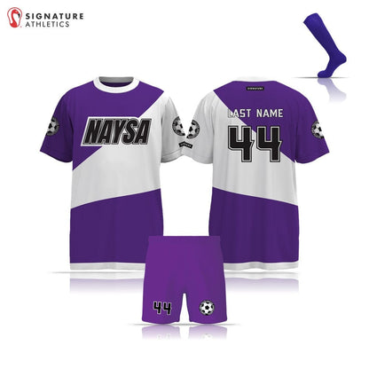 NAYSA Boy's LSU Purple 3 Piece Youth Package Signature Lacrosse