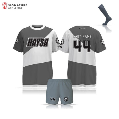 NAYSA Girl's Gray 3 Piece Youth Package Signature Lacrosse