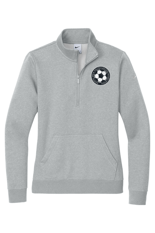 NAYSA Nike Ladies Club Fleece Sleeve Swoosh 1/2-Zip Signature Lacrosse